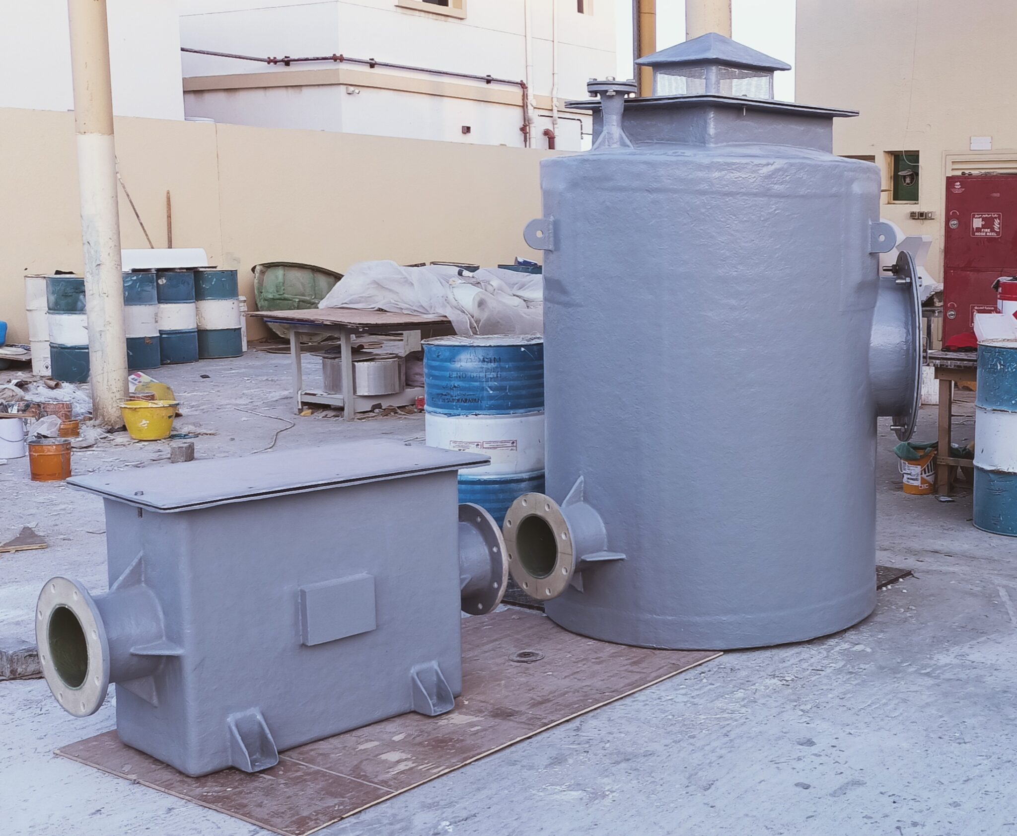 Solid Interception Tank Solid, Grease & Oil Interception Systems and Odour control units - GRP ...